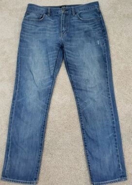 J.Crew~Men's 32/30~Light Blue Denim 100% Cotton The Driggs Jeans.